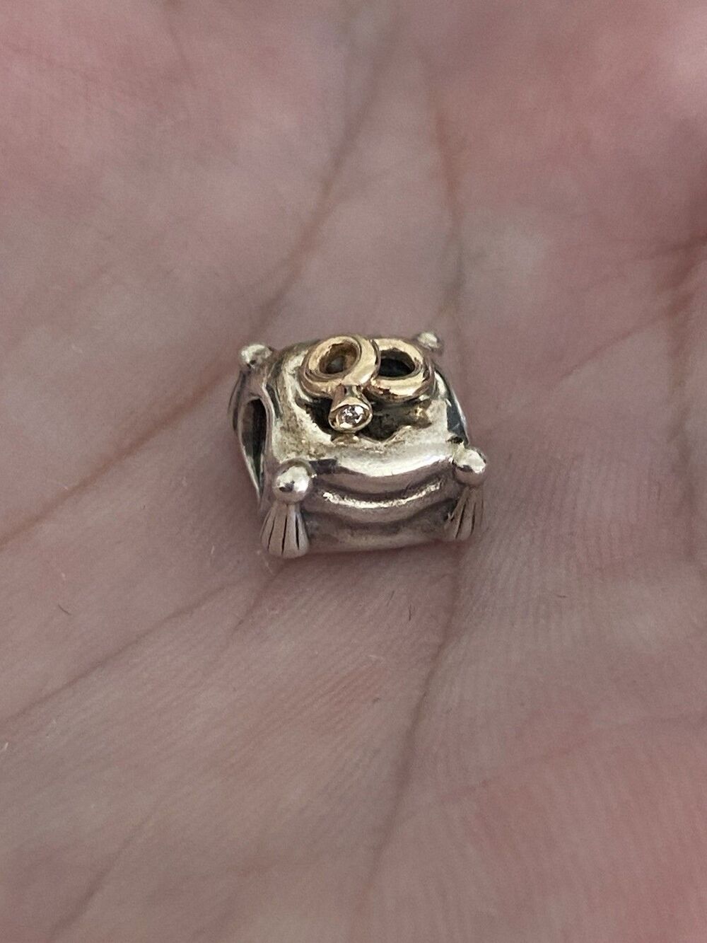 Authentic Pandora "Romantic Union" Wedding Pillow Charm - Picture 2 of 3